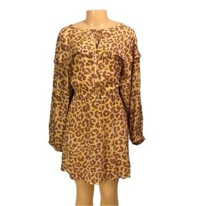 Design History Sz M Women Dress Animal Printt